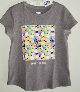 NEW Old Navy 12-18 18-24 2T 4T 5T Girls VALENTINE'S DAY Tee Candy Hearts T-Shirt - Picture 1 of 3