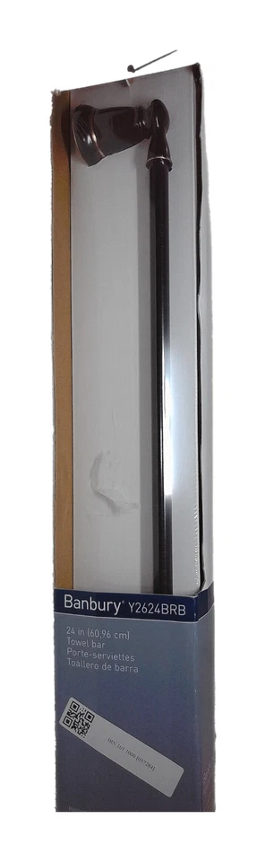 MOEN Banbury 24英寸 地中海青铜毛巾架 Y2624BRB — 第 1/2 张图片