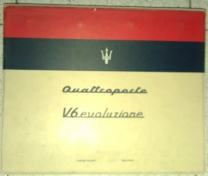 CATALOGO RICAMBI SPARE PARTS  MASERATI  QUATTROPORTE V6  Evoluzione - Immagine 1 di 1