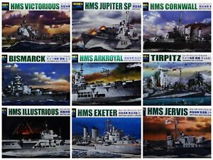 Aoshima  1/700 Battleship Destroyers & Aircraft Carriers New Plastic Model Kit 