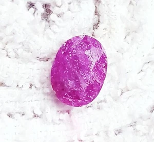Pietra Preziosa Sciolta Rubino Rosso 100% Naturale 1,75 Ct Certificata Con Omaggio - Foto 1 di 6