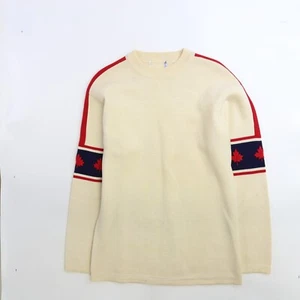 Suéter Vintage Hoja de Arce Cuello Redondo Talla Mediana - Imagen 1 de 11