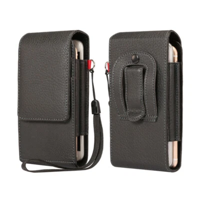 New Cell Phone Waist Belt Holster Loop Pack Bag Leather Pouch Wallet Case​ Cover - Image 1 of 4