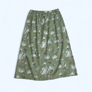 220 HICKORY True Vintage Mint Green Elegant Midi Skirt Size L - Picture 1 of 8