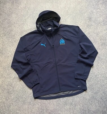Olympique de Marseille 2018 RainCell Training Track Jacket Puma 755845 Size XL - Image 1 of 4