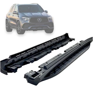 For Mercedes GLE BLACK Side Steps Running Boards W167 2019 on 1 Pair OE Style - Picture 1 of 10