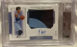 2019-20 National Treasures JA Morant RPA #118 RC Rookie Patch Autograph 47/75 - Picture 1 of 2