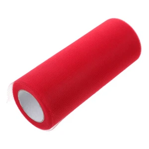 Rotolo di 22M*15CM Banchetto Matrimonio Fai da Te Tulle Artigianale Decorazione Tutù (Rosso) - Foto 1 di 12