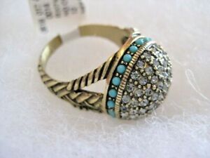 HEIDI DAUS "Exclusively Yours" Belgium Disc Size 12 Dome Ring(Orig.$59.95)