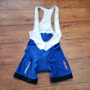 Ziener Cycling Bibshorts SZ 38 Compression Shorts Bib Blue - Picture 1 of 9
