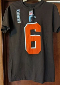 NEW Majestic NFL Apparel Cleveland Browns Baker Mayfield T-Shirt Jersey SMALL - Picture 1 of 12