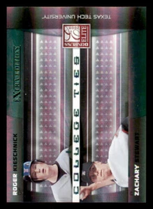 2008 Donruss Elite Extra Edition College Ties Green #22 Roger Kieschnick# /1500 - Picture 1 of 2