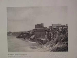 Schoellkopf Power Station Niagara Falls Nueva York 1927 Edward Hoppe fotograbado - Imagen 1 de 2