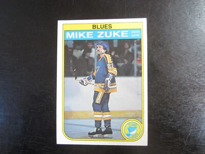 1982-83 O Pee Chee # 313 Mike Zuke Card (B7) St Louis Blues - Image 1 of 2