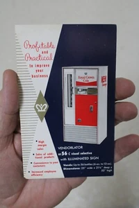 NEHI ROYAL CROWN SODA COLA VENDING MACHINE AD PRINT VENDORLATOR MODEL VF 56 C - Picture 1 of 4