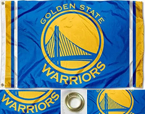Golden State Warriors Flag ~ Large 3'X5' ~ NBA Champions! ~ FREE FAST DELIVERY Cover