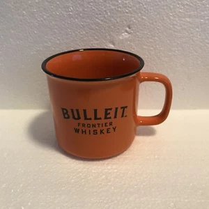 BULLEIT Frontier Whiskey Campfire Orange & Schwarz Kaffee Keramik Tasse Becher - Bild 1 von 6