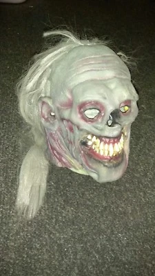 1999 Kmart Paper Magic Group Ghoul Hair Full Mask - Image 1 of 4
