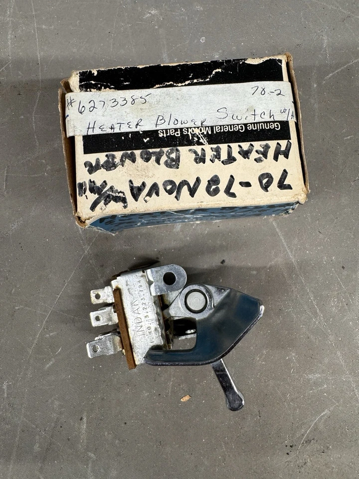 NOS 1969-1974 Chevy Camaro Nova Heater Fan Blower Motor Switch Pontiac Phoenix - Image 1 of 4