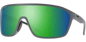 Smith Boomtown Sunglasses Matte Cement Chromapop Polarized Green Mirror - Picture 1 of 4