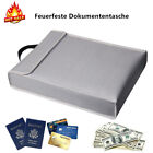 Portable Fireproof Document Bag 2192℉ 15”x 11” Waterproof Money Bag fr Cash B6S4