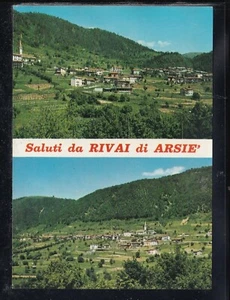 Cartolina Saluti da Rivai di Arsiè VEDUTINE EB442 - Picture 1 of 1