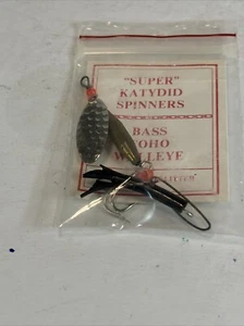 Vintage Fishing Lure Super Katydid Spinner Bass Coho Walleye T127 - Picture 1 of 7