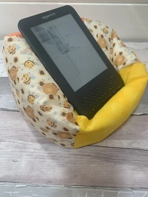 XL Bumble Bee iPad Pro Cushion tablet Beanbag stand Kindle holder Desktop Tidy - Image 1 of 4
