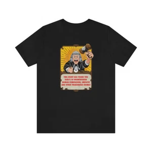 Funny Judge Lawyer Men’s T-Shirt Jersey Short Sleeve Tee - Picture 1 of 7