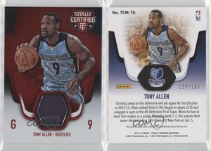 2015-16 Panini Totally Certified Materials Red /199 Tony Allen #TCM-TA