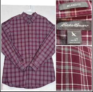 Eddie Bauer Herren LT Karohemd Langarm Relaxed Fit Outdoor Freizeit Oberteil - Bild 1 von 8