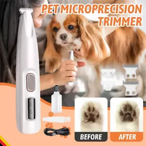 Leise Profi Tierhaarschneider Akku Rasier Trimmer für Hunde Katze Pfote, Ohren - Bild 1 von 18