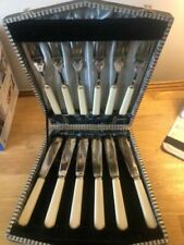 Victorian 1900-1940 Antique Silver Plate Cutlery Sets