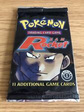Pokemon Sealed 1ST EDITION TEAM ROCKET Booster Pack Trading Card Game Giovanni