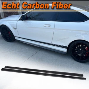 Faldones laterales de carbono para Mercedes Benz Clase C W204 C63 AMG 08-14 - Imagen 1 de 11