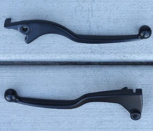 2008-2017 Kawasaki Ninja 250 250R 300 BLACK FRONT BRAKE & CLUTCH LEVERS - Picture 1 of 2