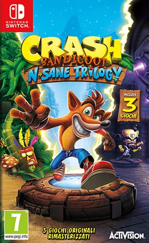 Crash Bandicoot N.Sane Trilogy Nintendo SWITCH ACTIVISION BLIZZARD - Immagine 1 di 1