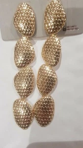 Freedom At Topshop Large chunky Gold Earrings - Picture 1 of 2