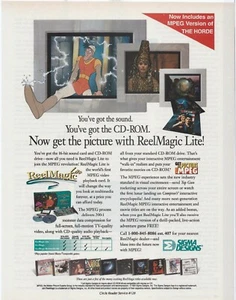 Anuncio vintage/retro ReelMagic Lite con tarjeta impresa MPEG 1994 (B) - Imagen 1 de 2