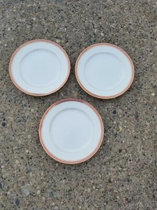Vintage Lenox Bailey Bank & Biddle Philadelphia pink gold Dinner plates X 3 - Picture 1 of 8