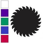 Sawblade Sun Art, Vinyl Decal Sticker, Multiple Colors & Sizes #670