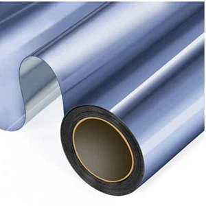 WochiTV One-Way Fenster Film Tönung UV Blockierend Blau Silber (23,6" x 32,8 Fuß) - Bild 1 von 4