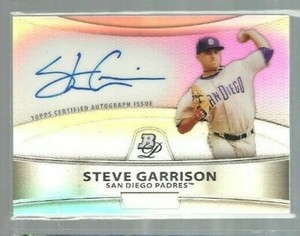 2010 Bowman Platinum Prospect Autographs Refractors #SG Steve Garrison (ref50942