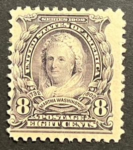 TRAVELSTAMPS: 1902-03 US Stamps Scott # 306, mint, og, hinged Martha Washington - Picture 1 of 5