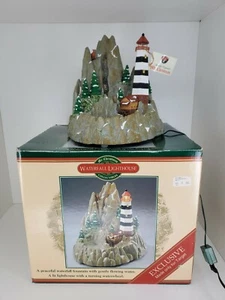 Mr Christmas Collectibles WATERFALL LIGHTHOUSE light water 2000 Target Exclusive - Picture 1 of 12