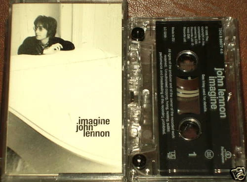 JOHN LENNON IMAGINE PEACE WAR CASSETTE SINGLE'99 BEATLES PLASTIC ONO BAND FLUX  - Image 1 of 1