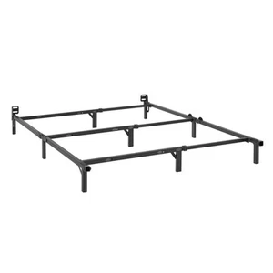 Mainstays MS53036250086BL 7" Adjustable Metal Bed Frame, Black, Adjusts Twin - - Picture 1 of 2