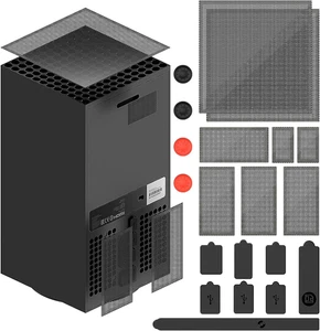 Filtro de polvo para Xbox Series X, cubierta de filtro de polvo de ventilación estuche superior filtro a prueba de polvo - Imagen 1 de 12