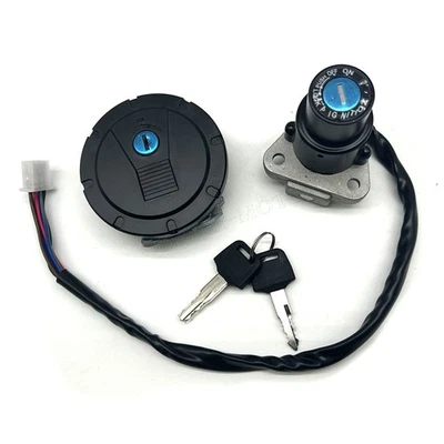 Fit For Kawasaki KLR 650 1987-2007 Lgnition Switch Fuel Gas Cap Lock Set - Image 1 of 4