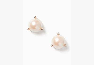 Kate Spade Rise And Shine Blush Pearl Faux Earrings - Image 1 of 3